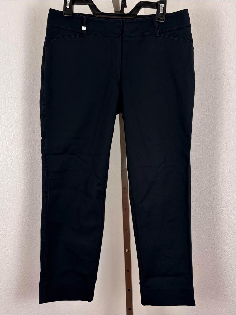 WHBM Perfect Form Black Slim Ankle Pants